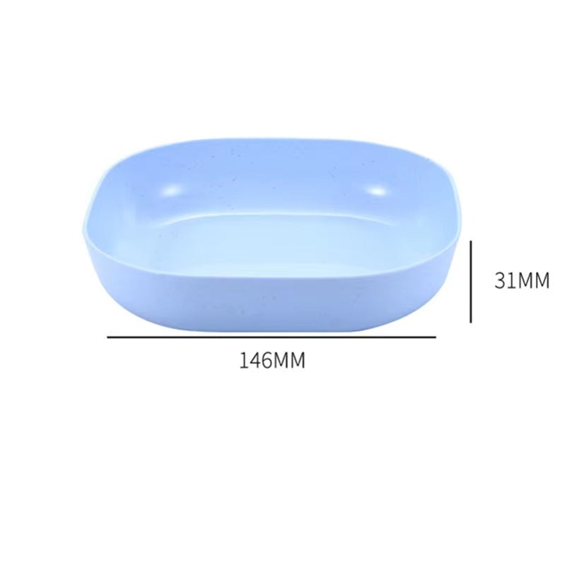Square Dinner Plates with Holder