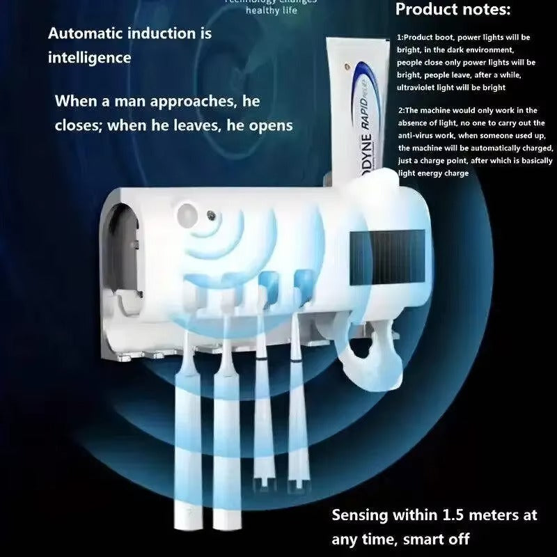 UV Toothbrush Sterilizer & Wall Mounted Toothbrush Holder