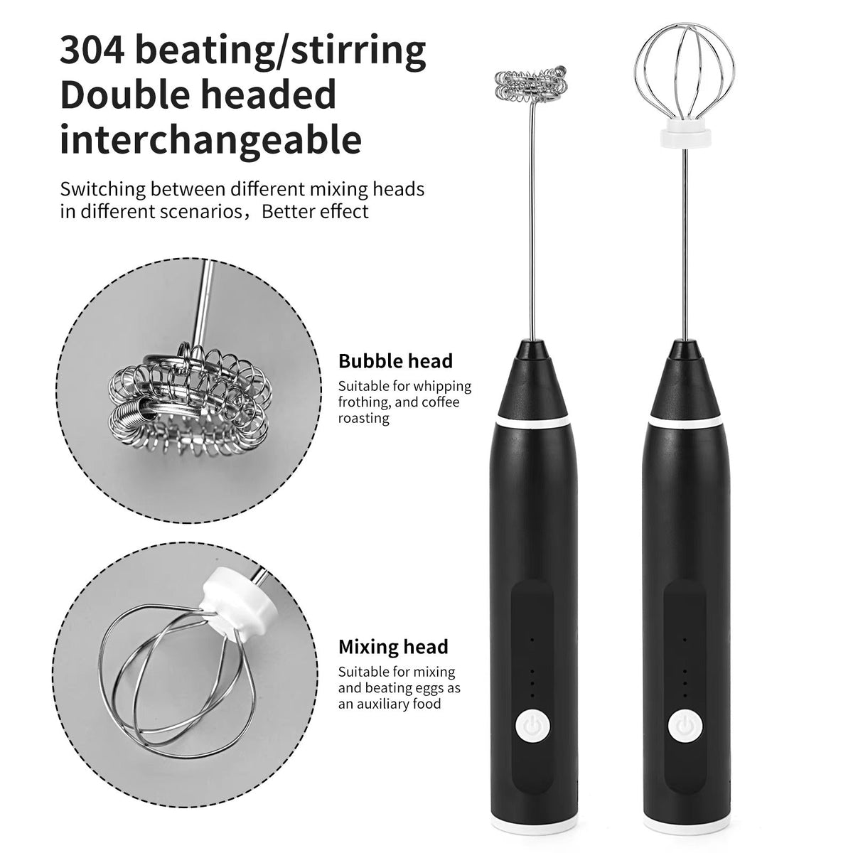 USB Rechargeable Electric Milk Frother