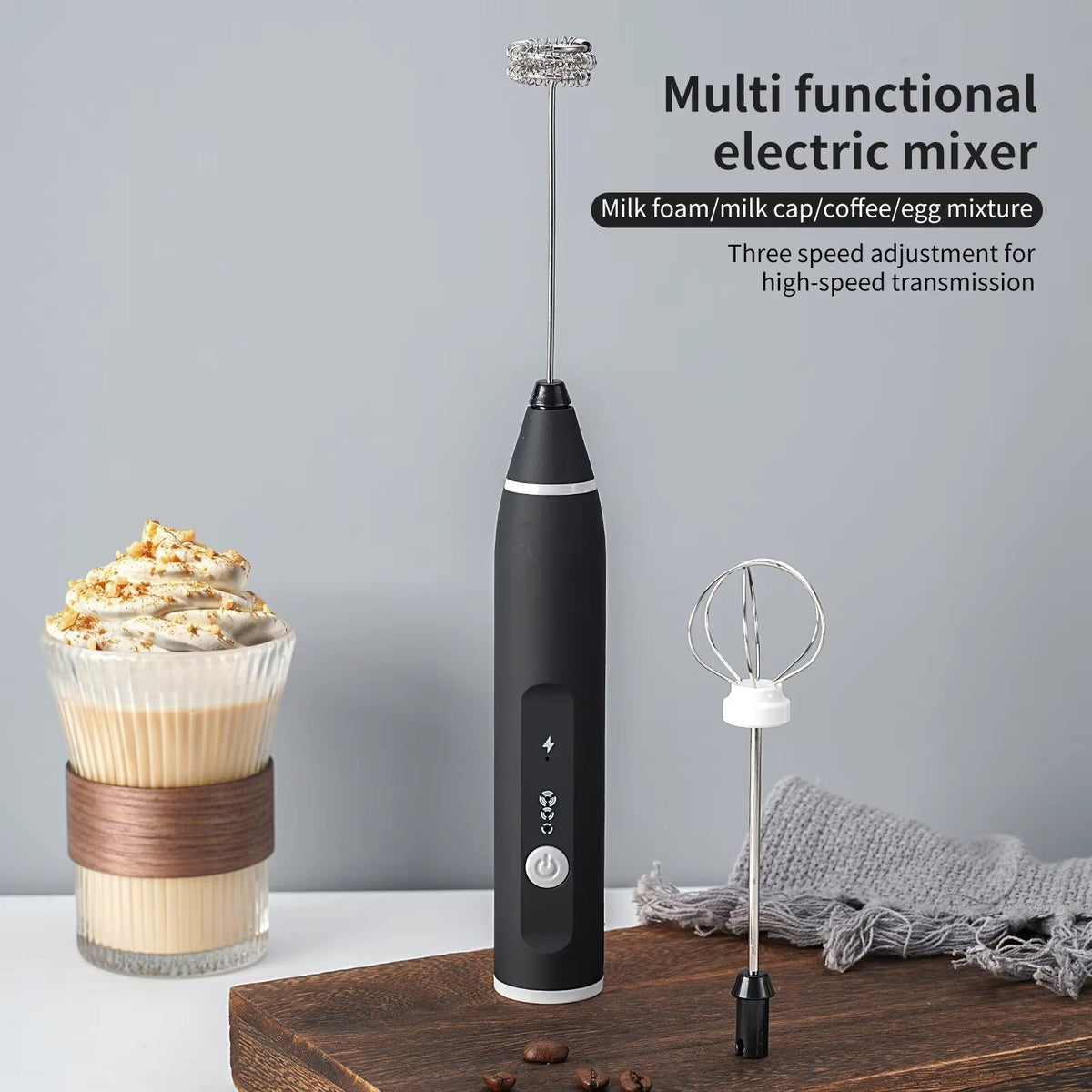 USB Rechargeable Electric Milk Frother